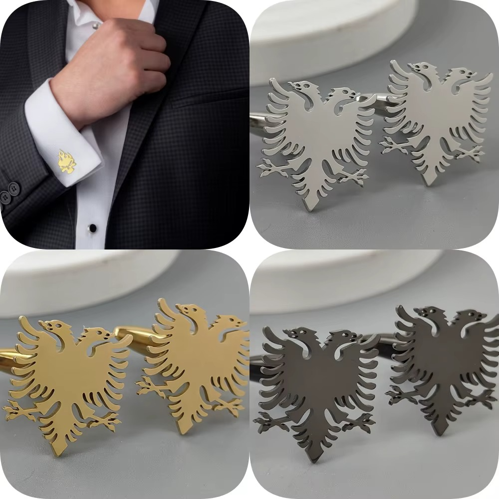 Albania Eagle 18K Gold-Plated Stainless Steel | Waterproof Statement Jewellery