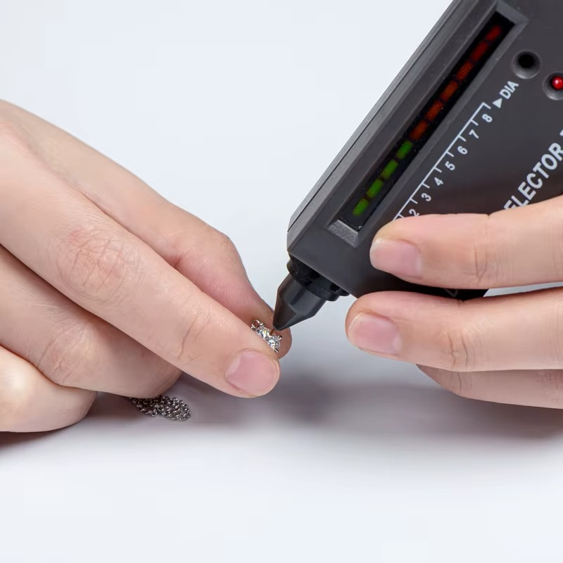 Certified Moissanite Double Chain Bracelet | 1CT D-Color 925 Sterling Silver | 18CT Gold Plated