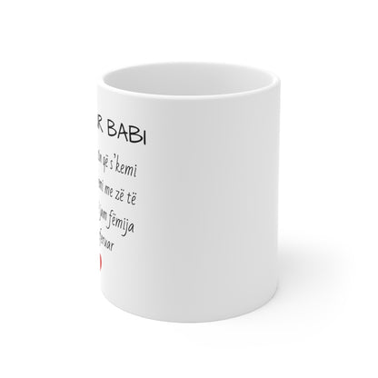 I Dashur Babi Mug Heartfelt Message | Classic Dad Appreciation Mug