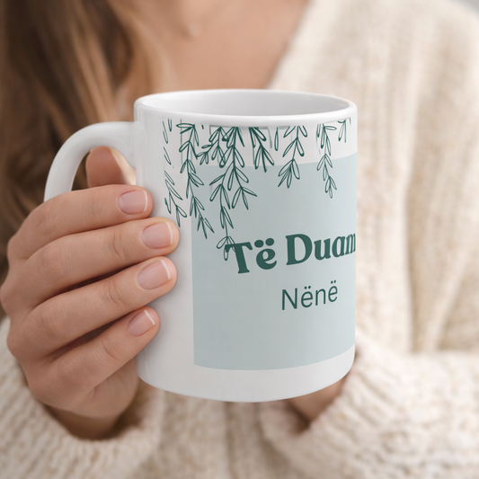 Te Duam Nene Mug  Mother’s Day Gift | Minimal Botanical Ceramic Mug