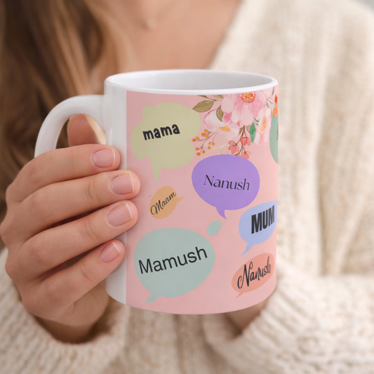 Mama Words Mug  Soft Pastel Design | Mothers Day Gift