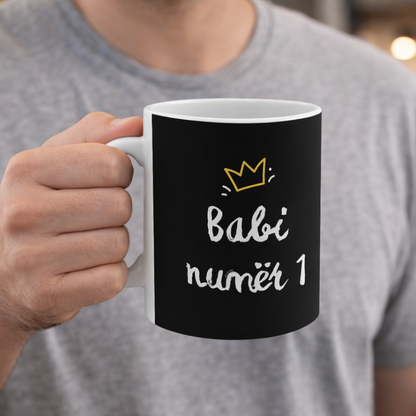 Babi Më i Mirë Mug  Best Dad Mug | Modern Black Design