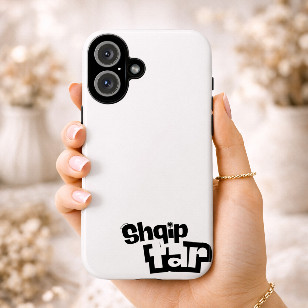 Shqipëtar Minimal iPhone Case Albanian Pride Phone Cover Black and White