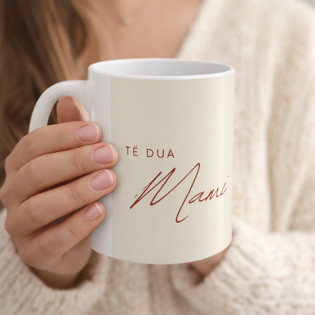 Te Dua Mami Floral Mug  Mother’s Day Gift | Elegant Ceramic Keepsake
