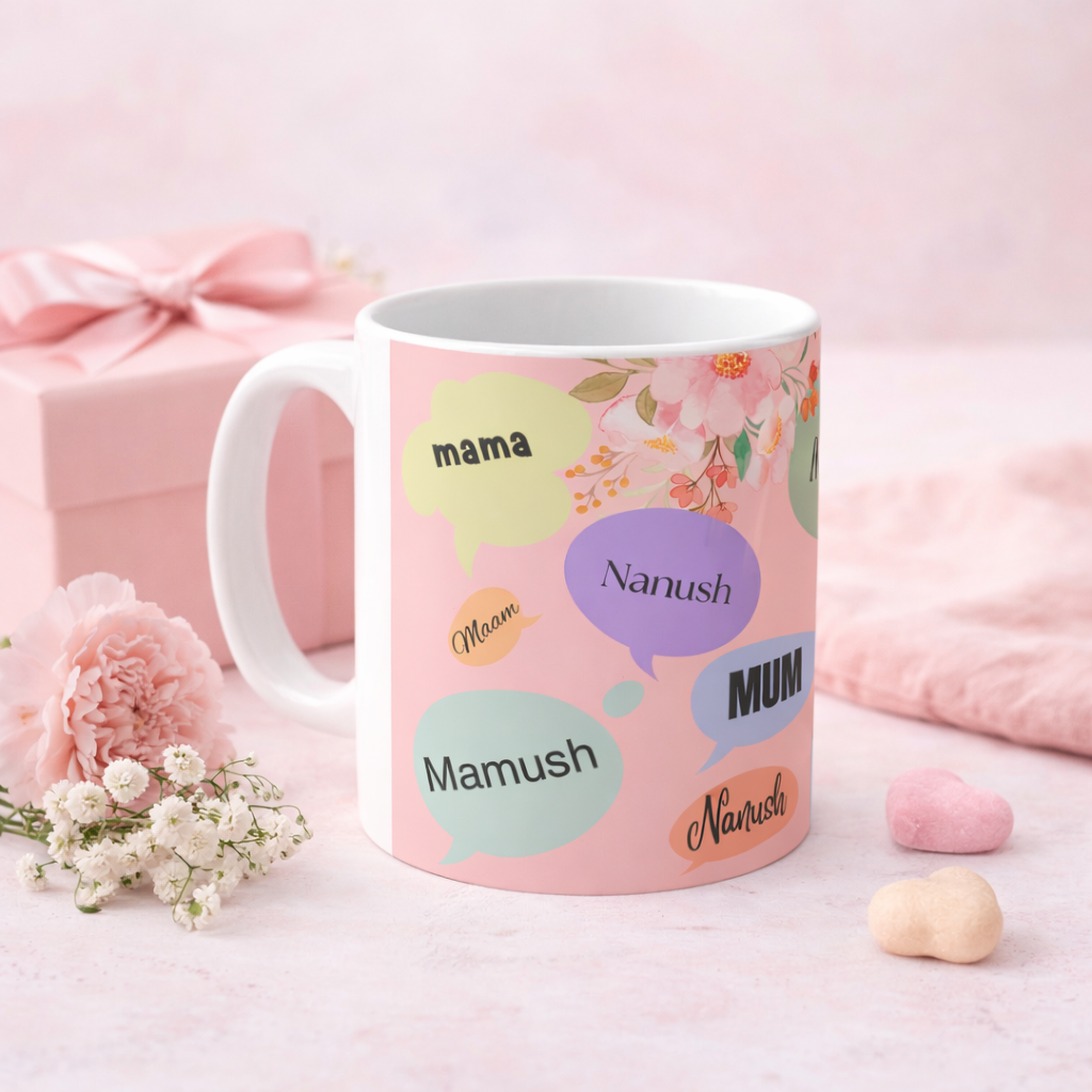 Mama Words Mug  Soft Pastel Design | Mothers Day Gift