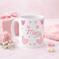 Mami Te Duam Pa Fund Mug  Soft Pink Hearts | Mother’s Day Gift Mug