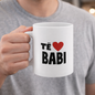 Të Duam Babi Mug Bold Love Message | Minimal Heart Design Mug