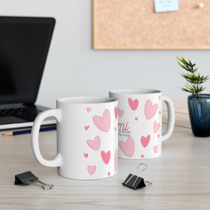 Mami Te Duam Pa Fund Mug  Soft Pink Hearts | Mother’s Day Gift Mug
