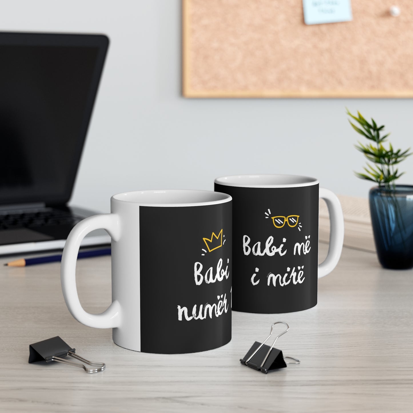 Babi Më i Mirë Mug  Best Dad Mug | Modern Black Design