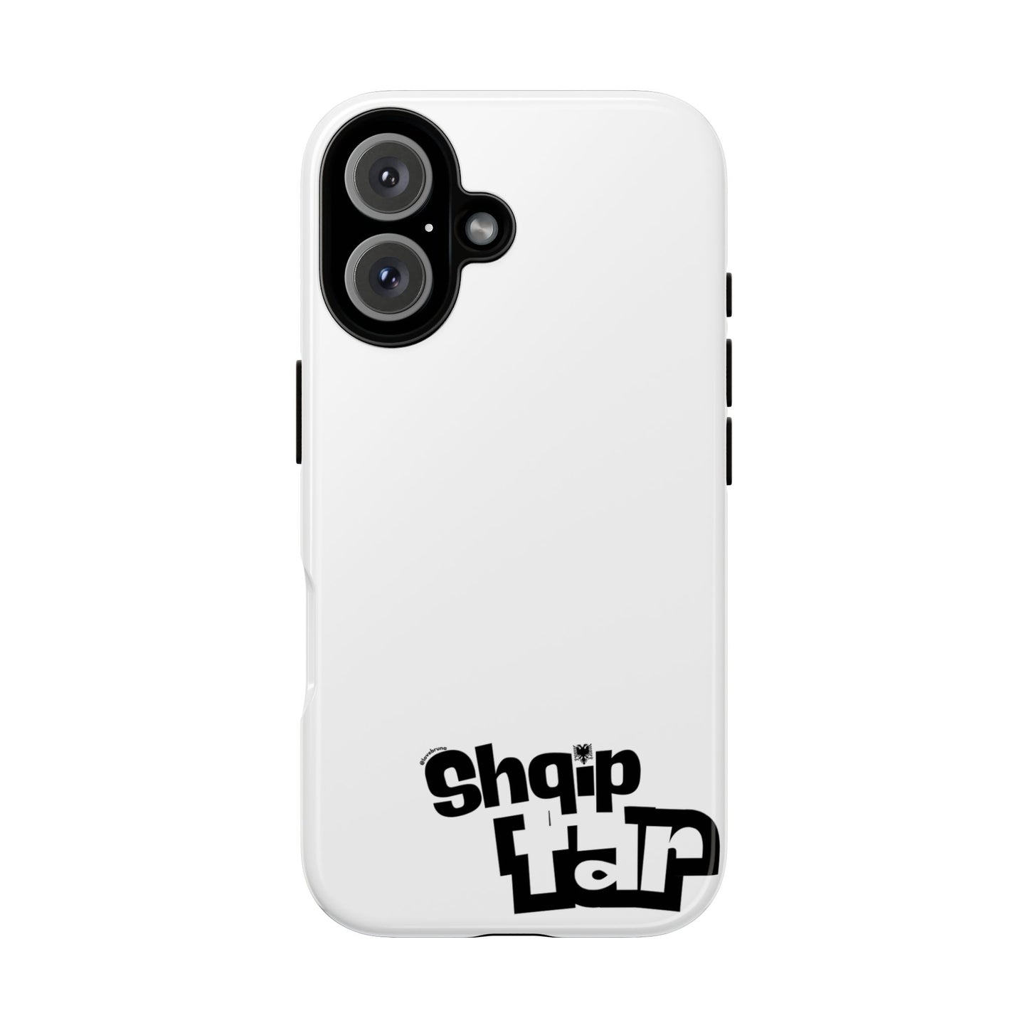 Shqipëtar Minimal iPhone Case Albanian Pride Phone Cover Black and White