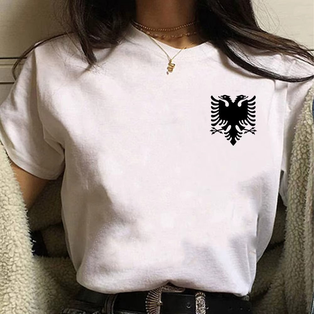 Albanian Flag Women’s Harajuku-Inspired | Modern Anime T'shirt