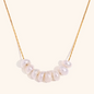 Pearl Arc Necklace Gold-Tone Finish | Refined Pearl Jewellery