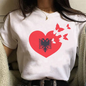 Albanian Flag Women’s Harajuku-Inspired | Modern Anime T'shirt