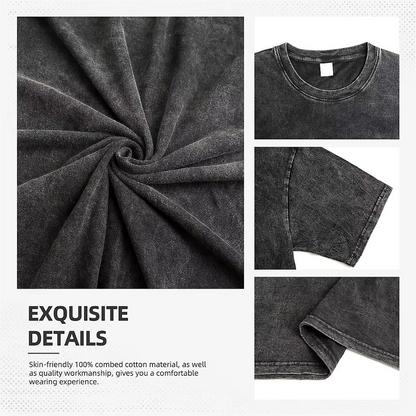 Albanian Men’s Ladies's Oversized Streetwear | Washed Cotton Finish