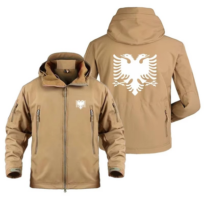 Albanian Flag Water-Resistant | Warm & Durable Outdoor Performance Coat / Jacket