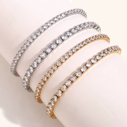 Eternal Spark Tennis Bracelet Gold or Silver Finish | Luxe Statement Jewellery