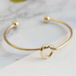 Vintage Knot Woven Twist Bangle Stainless Steel | Statement Streetwear Bracelet