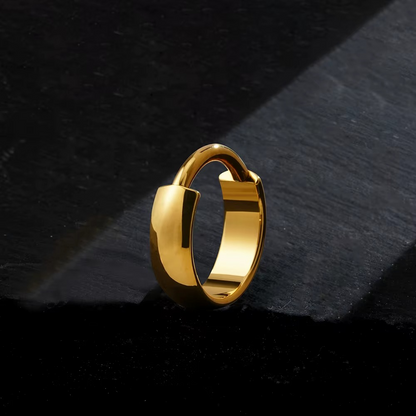 Wide Titanium Conch Clicker Earrings ASTM F136 Titanium | Chunky Cartilage Hoop Earrings