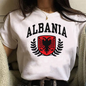 Albanian Flag Women’s Harajuku-Inspired | Modern Anime T'shirt