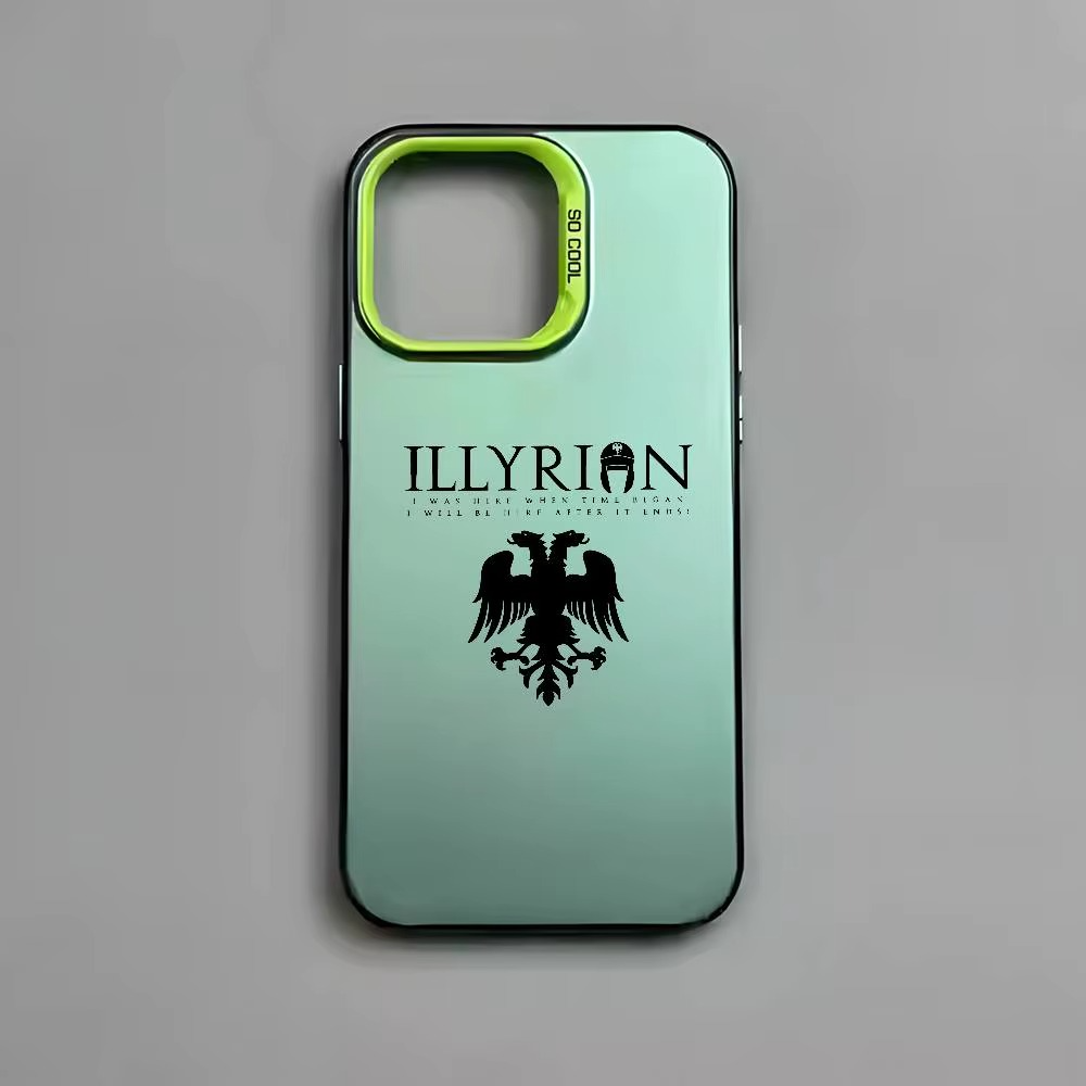 Luxury Albanian Illyrian Flag Eagle Matte Metallic | Shockproof & Durable iPhone Cover Case (Copy)