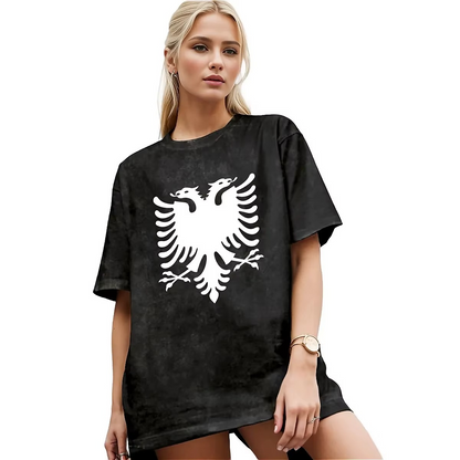 Albanian Men’s Ladies's Oversized Streetwear | Washed Cotton Finish
