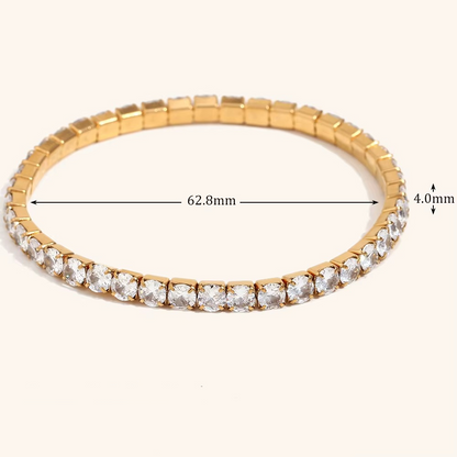 Eternal Spark Tennis Bracelet Gold or Silver Finish | Luxe Statement Jewellery