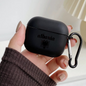 Albanian AirPods Case in Black | Shockproof & Durable Silicone Protection