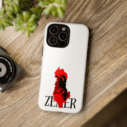 Albanian “Zemër” iPhone Case – Patriotic Phone Cover